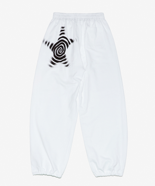 WEBHOUSE(ウェブハウス)の「Twister Star Sweatpants - White(スウェットパンツ・レディース・その他・LARGE)」の2枚目の写真