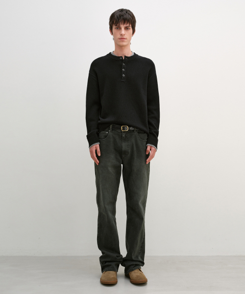 INSILENCE(インサイロンス)の「ダブルレイヤードヘンリーネックニット ブラック(ニット/セーター・レディース・その他・LARGE/SMALL/MEDIUM)」の3枚目の写真