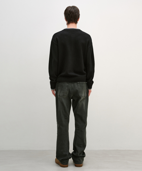 INSILENCE(インサイロンス)の「ダブルレイヤードヘンリーネックニット ブラック(ニット/セーター・レディース・その他・LARGE/SMALL/MEDIUM)」の4枚目の写真