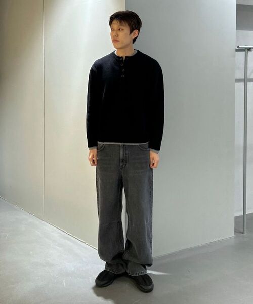 INSILENCE(インサイロンス)の「ダブルレイヤードヘンリーネックニット ブラック(ニット/セーター・レディース・その他・LARGE/SMALL/MEDIUM)」の5枚目の写真