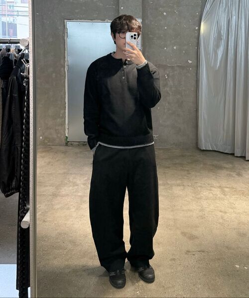 INSILENCE(インサイロンス)の「ダブルレイヤードヘンリーネックニット ブラック(ニット/セーター・レディース・その他・LARGE/SMALL/MEDIUM)」の6枚目の写真