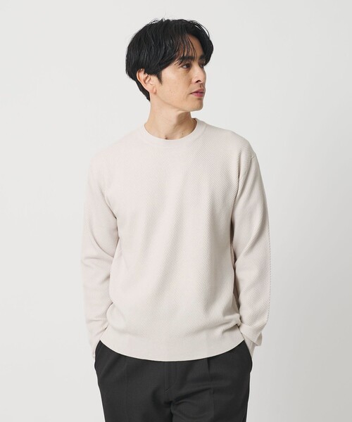 UNITED ARROWS Golf アイボリー セーター M 薄手 UNITED ARROWS（ユナイテッドアローズ） ニット セーター フォックス