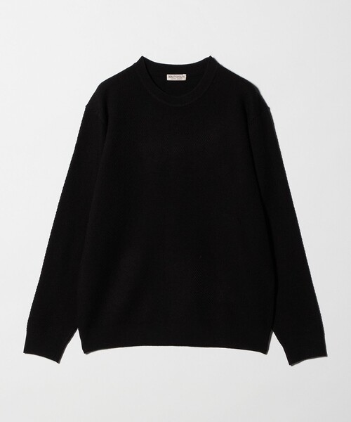 ウォッシャブルウール ツイル クルーネック ニット 手洗い可能（ニット