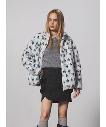 COEL（コエル）の「フラワーボアジップブルゾン（ブルゾン）」