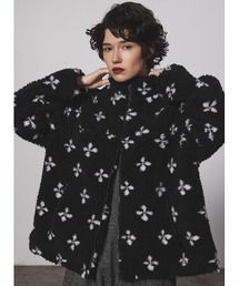COEL（コエル）の「フラワーボアジップブルゾン（ブルゾン）」