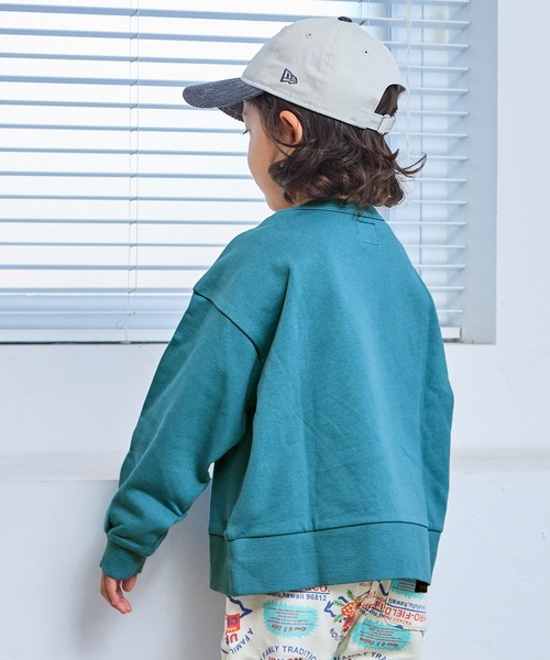 Life Support Products（ライフサポートプロダクツ）の「ウラケカレッジスウェット（スウェット・キッズ・チャコール/オレンジ/イエロー/ホワイト系その他/オフホワイト/ライトブルー・80/90/95/100/110/120/130/140/150）」の8枚目の写真