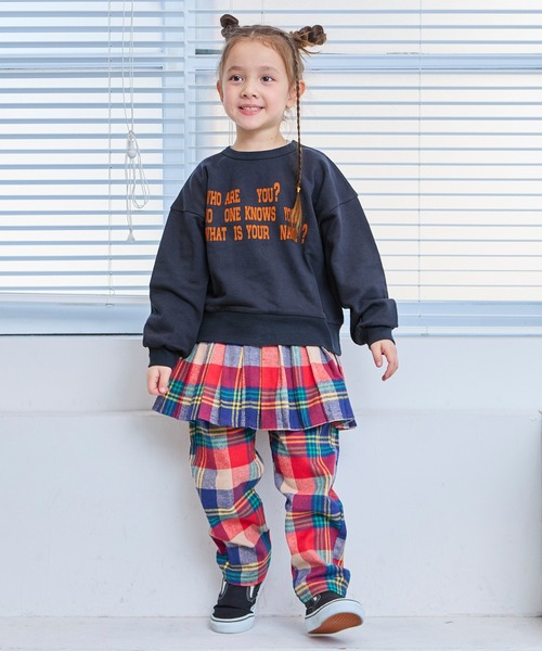 Life Support Products（ライフサポートプロダクツ）の「ウラケカレッジスウェット（スウェット・キッズ・チャコール/オレンジ/イエロー/ホワイト系その他/オフホワイト/ライトブルー・80/90/95/100/110/120/130/140/150）」の12枚目の写真