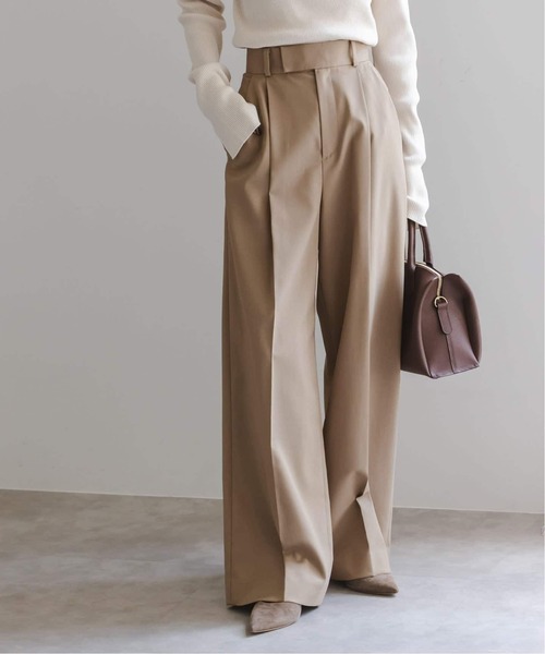 Noble（ノーブル）の「《追加2》エステルツイルストレッチスラックスパンツ（スラックス・レディース・モカ・38/36/34/40）」の2枚目の写真