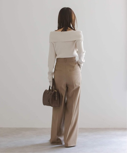 Noble（ノーブル）の「《追加2》エステルツイルストレッチスラックスパンツ（スラックス・レディース・モカ・38/36/34/40）」の5枚目の写真