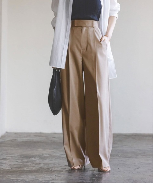 Noble（ノーブル）の「《追加2》エステルツイルストレッチスラックスパンツ（スラックス・レディース・モカ・38/36/34/40）」の6枚目の写真