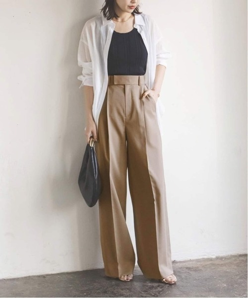 Noble（ノーブル）の「《追加2》エステルツイルストレッチスラックスパンツ（スラックス・レディース・モカ・38/36/34/40）」の7枚目の写真