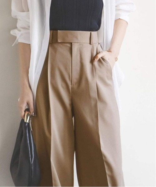 Noble（ノーブル）の「《追加2》エステルツイルストレッチスラックスパンツ（スラックス・レディース・モカ・38/36/34/40）」の8枚目の写真