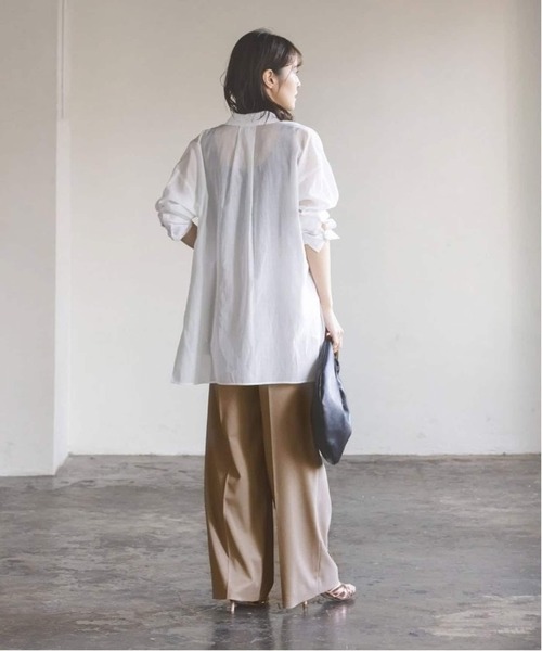 Noble（ノーブル）の「《追加2》エステルツイルストレッチスラックスパンツ（スラックス・レディース・モカ・38/36/34/40）」の9枚目の写真