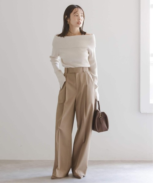 Noble（ノーブル）の「《追加2》エステルツイルストレッチスラックスパンツ（スラックス・レディース・モカ・38/36/34/40）」の13枚目の写真