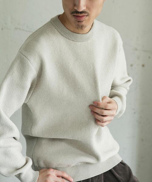 URBAN RESEARCH DOORS（アーバンリサーチドアーズ）の「ジャガードモールニットプルオーバー（ニット/セーター・メンズ・ライトブラウン/ブルー/ブラック/ライトベージュ・LARGE/MEDIUM）」の8枚目の写真