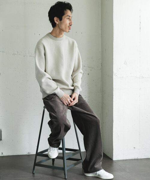 URBAN RESEARCH DOORS（アーバンリサーチドアーズ）の「ジャガードモールニットプルオーバー（ニット/セーター・メンズ・ライトブラウン/ブルー/ブラック/ライトベージュ・LARGE/MEDIUM）」の10枚目の写真