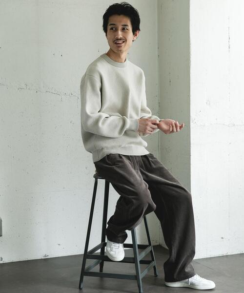 URBAN RESEARCH DOORS（アーバンリサーチドアーズ）の「ジャガードモールニットプルオーバー（ニット/セーター・メンズ・ライトブラウン/ブルー/ブラック/ライトベージュ・LARGE/MEDIUM）」の11枚目の写真