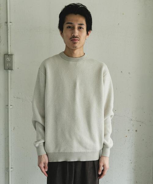 URBAN RESEARCH DOORS（アーバンリサーチドアーズ）の「ジャガードモールニットプルオーバー（ニット/セーター・メンズ・ライトブラウン/ブルー/ブラック/ライトベージュ・LARGE/MEDIUM）」の12枚目の写真