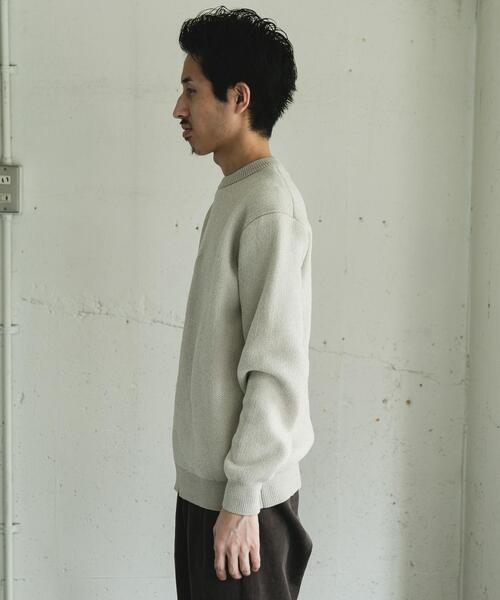 URBAN RESEARCH DOORS（アーバンリサーチドアーズ）の「ジャガードモールニットプルオーバー（ニット/セーター・メンズ・ライトブラウン/ブルー/ブラック/ライトベージュ・LARGE/MEDIUM）」の13枚目の写真