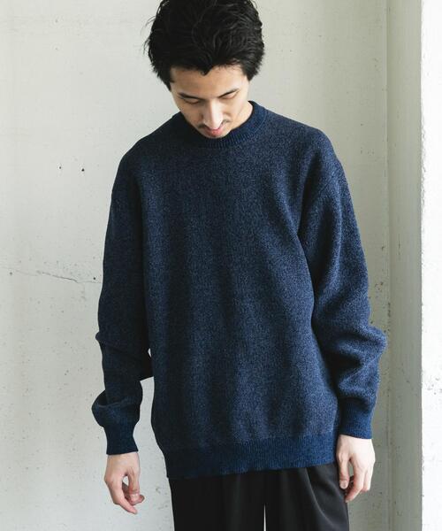 URBAN RESEARCH DOORS（アーバンリサーチドアーズ）の「ジャガードモールニットプルオーバー（ニット/セーター・メンズ・ライトブラウン/ブルー/ブラック/ライトベージュ・LARGE/MEDIUM）」の17枚目の写真