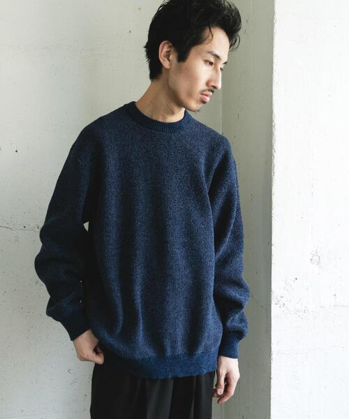 URBAN RESEARCH DOORS（アーバンリサーチドアーズ）の「ジャガードモールニットプルオーバー（ニット/セーター・メンズ・ライトブラウン/ブルー/ブラック/ライトベージュ・LARGE/MEDIUM）」の20枚目の写真