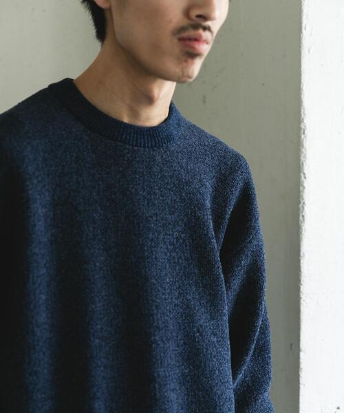 URBAN RESEARCH DOORS（アーバンリサーチドアーズ）の「ジャガードモールニットプルオーバー（ニット/セーター・メンズ・ライトブラウン/ブルー/ブラック/ライトベージュ・LARGE/MEDIUM）」の21枚目の写真