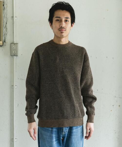 URBAN RESEARCH DOORS(アーバンリサーチドアーズ)の「ジャガードモールニットプルオーバー(ニット/セーター・メンズ・ライトブラウン/ブルー/ブラック/ライトベージュ・LARGE/MEDIUM)」の17枚目の写真