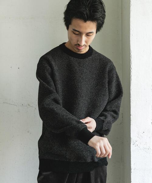 URBAN RESEARCH DOORS(アーバンリサーチドアーズ)の「ジャガードモールニットプルオーバー(ニット/セーター・メンズ・ライトブラウン/ブルー/ブラック/ライトベージュ・LARGE/MEDIUM)」の14枚目の写真