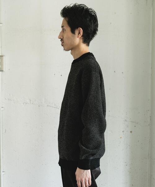 URBAN RESEARCH DOORS(アーバンリサーチドアーズ)の「ジャガードモールニットプルオーバー(ニット/セーター・メンズ・ライトブラウン/ブルー/ブラック/ライトベージュ・LARGE/MEDIUM)」の7枚目の写真