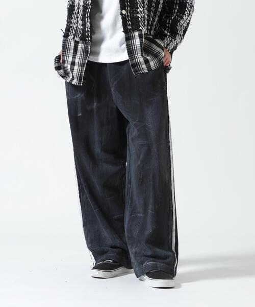 FR(13)NDS（フレンズ）の「FR(13)NDS/フレンズ/Dirty Line Pants（スウェットパンツ・メンズ・ホワイト/ブラック・F）」の4枚目の写真