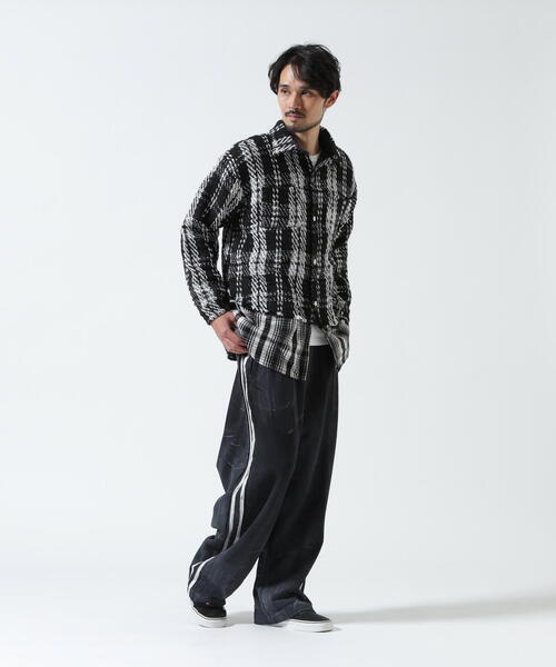 FR(13)NDS（フレンズ）の「FR(13)NDS/フレンズ/Dirty Line Pants（スウェットパンツ・メンズ・ホワイト/ブラック・F）」の3枚目の写真