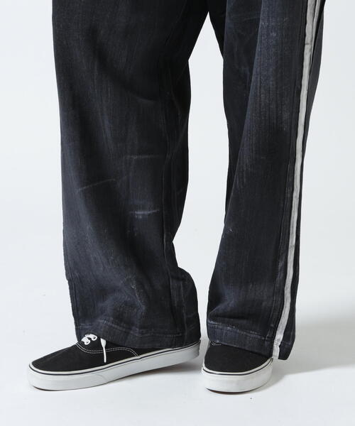 FR(13)NDS（フレンズ）の「FR(13)NDS/フレンズ/Dirty Line Pants（スウェットパンツ・メンズ・ホワイト/ブラック・F）」の9枚目の写真