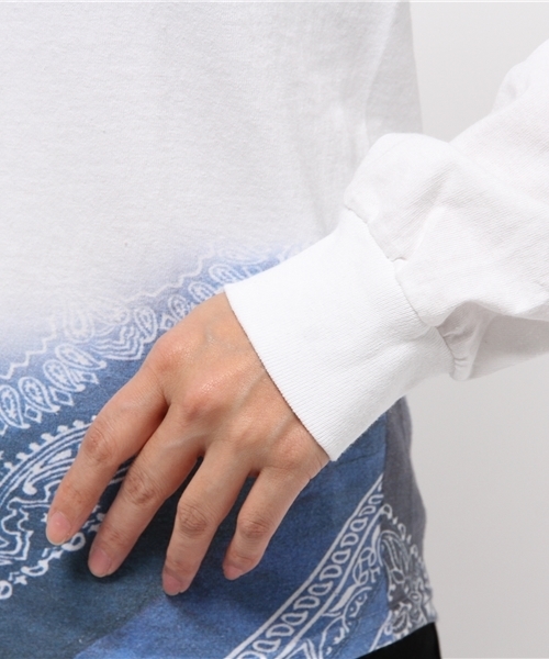 OUTLET(アウトレット)の「【Ciaopanic】レイヤード用転写プリントロング(Tシャツ/カットソー・レディース・その他1/レッド/ブルー・FREE)」の6枚目の写真