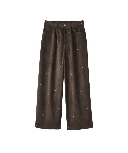 Knuth Marf（クヌースマーフ）の「K motif velveteen pants(unisex)（その他パンツ・レディース・グリーン系その他/ブラック/アイボリー・X-SMALL/SMALL/MEDIUM）」の3枚目の写真