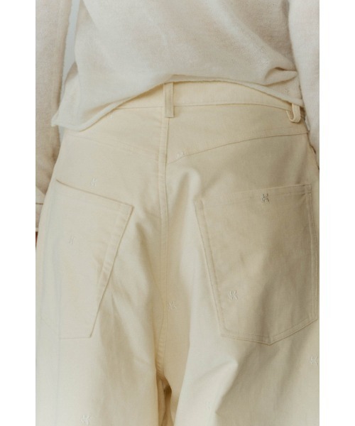 Knuth Marf（クヌースマーフ）の「K motif velveteen pants(unisex)（その他パンツ・レディース・グリーン系その他/ブラック/アイボリー・X-SMALL/SMALL/MEDIUM）」の9枚目の写真