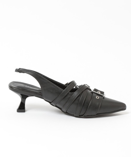 3.3 Field Trip （3.3フィールドトリップ）の「3.3 Field Trip／ベルトデザインミュール（パンプス・レディース・オフホワイト/ブラック/カモフラージュ/グレー系カモフラージュ/その他2・MEDIUM/LARGE）」の21枚目の写真