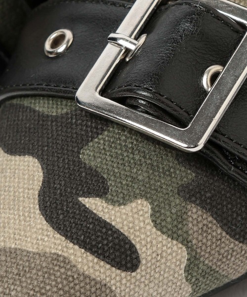 3.3 Field Trip （3.3フィールドトリップ）の「3.3 Field Trip／ベルトデザインミュール（パンプス・レディース・オフホワイト/ブラック/カモフラージュ/グレー系カモフラージュ/その他2・MEDIUM/LARGE）」の12枚目の写真