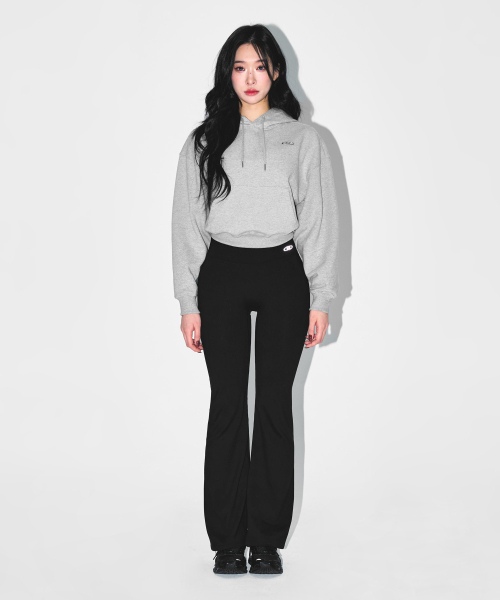 BORN TO WIN（ボーントゥウィン）の「W SILVER B CROP HOODIE [MELANGE GREY]（パーカー・レディース・その他・1/2/3）」の3枚目の写真