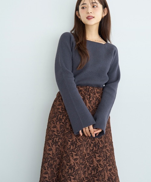 mil（ミル）の「ふくれジャガード セミマーメイドスカート【585121】（スカート・レディース・ブラウン/ブラック・XS/S）」の16枚目の写真