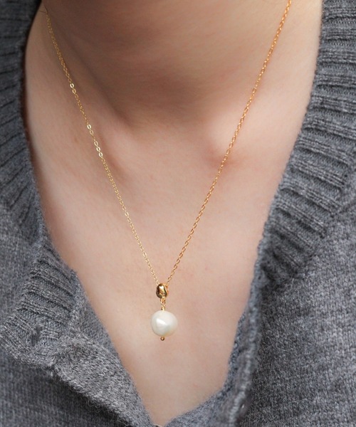 WEB限定】淡水パールペンダント（ネックレス）｜NOIR DE POUPEE（ノ