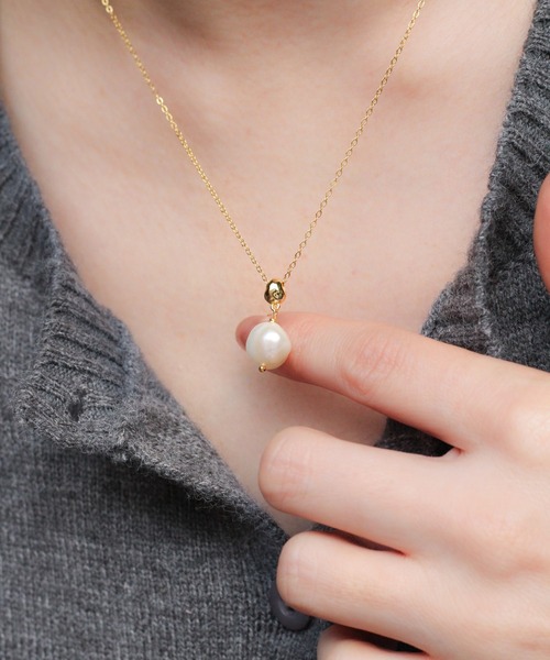 WEB限定】淡水パールペンダント（ネックレス）｜NOIR DE POUPEE（ノ