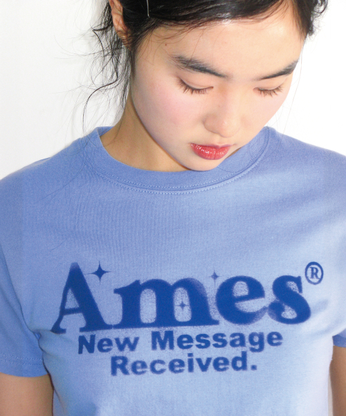 AMESWORLDWIDE(アメスワールドワイド)の「ROUND HEM CROP TEE BLUE(Tシャツ/カットソー・レディース・その他・FREE)」の2枚目の写真