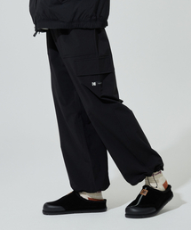 KODAK（コダック）の「カーゴワイドフィットストリングジョガーパンツBLACK（スウェットパンツ）」