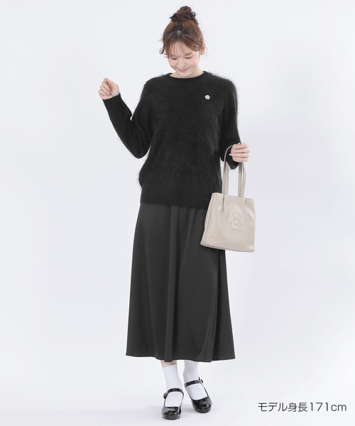 MARY QUANT(マリークワント)の「カシミヤシャギーニット プルオーバー(ニット/セーター・レディース・ブラック・M)」の6枚目の写真