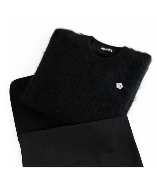 MARY QUANT(マリークワント)の「カシミヤシャギーニット プルオーバー(ニット/セーター・レディース・ブラック・M)」の9枚目の写真