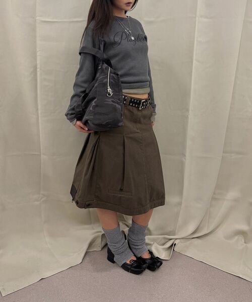 LCDC TM（エルシーディーシーティーエム）の「LAYERED CAMO TOTE BAG (DARK GREY)（ショルダーバッグ・レディース・その他・OS）」の11枚目の写真
