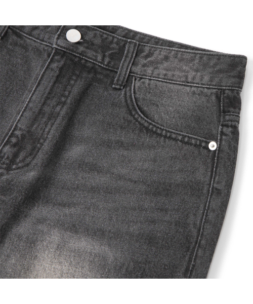 GRAYBLVD（グレイブラバット）の「ラファエルワイドブラシデニムパンツ GJADP91 (ブラック)（デニムパンツ・レディース・その他・LARGE/MEDIUM/X-LARGE）」の5枚目の写真