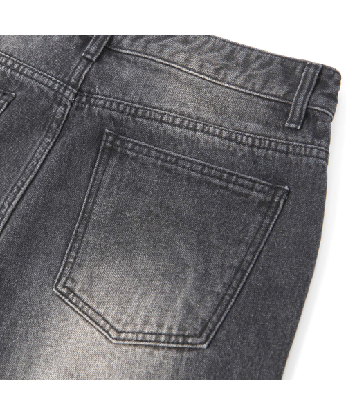 GRAYBLVD（グレイブラバット）の「ラファエルワイドブラシデニムパンツ GJADP91 (ブラック)（デニムパンツ・レディース・その他・LARGE/MEDIUM/X-LARGE）」の4枚目の写真