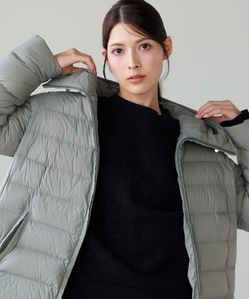 sankyo shokai(サンキョウショウカイ)の「ダウンコート ハンガリーグース(ダウンジャケット/コート・レディース・グレー/ネイビー/ブラック・M/L/LL)」の6枚目の写真