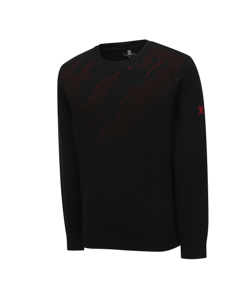 ANEW GOLF（アニューゴルフ）の「MEN SP CAMO PATTERN SWEATER_BK（ニット/セーター・メンズ・その他・XX-LARGE/MEDIUM/LARGE/X-LARGE）」の3枚目の写真